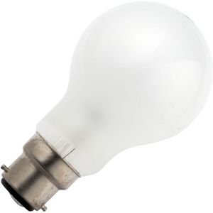Schiefer Ba22d Gloeilamp | 60W 2700K 700lm 42V Mat | Dimbaar