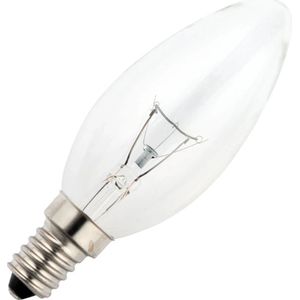 Schiefer E14 Kaars Gloeilamp | 15W 2700K 130lm 65V | Dimbaar