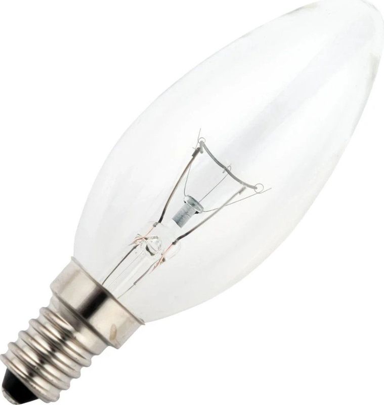 Schiefer E14 Kaars Gloeilamp | 15W 2700K 130lm 65V | Dimbaar