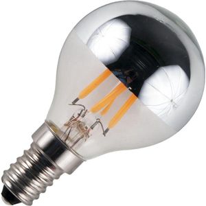 SPL - LED Filament Kopspiegel - Zilver - E14 - Dimbaar