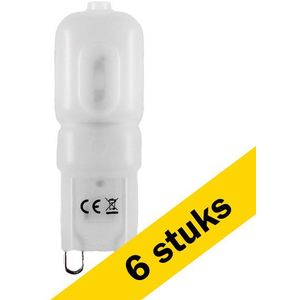 6x 123led G9 LED capsule | SMD | Mat | 2700K | Dimbaar | 2W (19W)