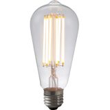 123led LED lamp E27 | Edison ST64 | Filament | Helder | 1800K | Dimbaar | 6.5W (35W)