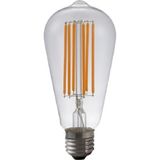 123led LED lamp E27 | Edison ST64 | Filament | Helder | 1800K | Dimbaar | 6.5W (35W)
