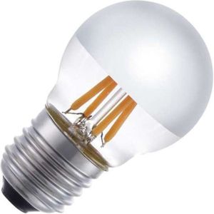 Filament Kogellamp G45 - E27 - Kopspiegel Zilver