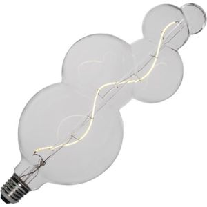 123led XXL lamp E27 | Bubble-5 FleX | Clear | 2200K Dimbaar | 4W