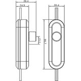 SPL LED Snoerdimmer  0W Tot 50W Draaiknop -  Zwart