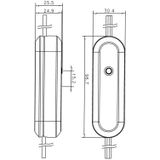 Push Cord Dimmer Trailing Edge LED 0-50W White
