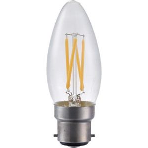 SPL LED Filament Kaarslamp - 4W / Fitting Ba22d / DIMBAAR
