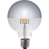 123led - Bollamp - Zilverkleurig - E27-fitting - Dimbaar