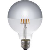 123led - Bollamp - Zilverkleurig - E27-fitting - Dimbaar
