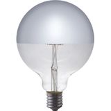 123led - G125 - Bollamp - Zilverkleurig - E27 - Dimbaar - 4 Watt - 350 Lumen