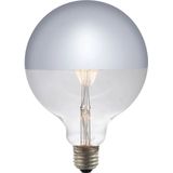 123led - G125 - Bollamp - Zilverkleurig - E27 - Dimbaar - 4 Watt - 350 Lumen