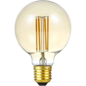 123led LED lamp E27 | Globe G80 | Filament | Goud | 2200K | Dimbaar | 8W (43W)