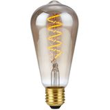 123led LED lamp E27 | Edison ST64 | Filament | Goud | 2000K | Dimbaar | 4W (21W)