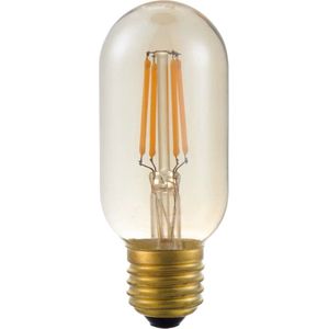 123led LED lamp E27 | Buis T45 | Filament | Goud | 2300K | Dimbaar | 4W (25W)