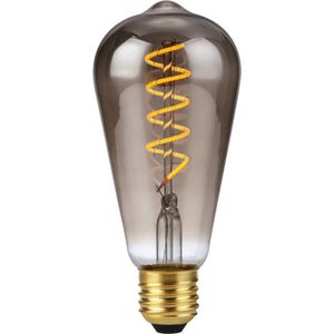 123led LED lamp E27 | Edison ST64 | Filament | Smokey | 2200K | Dimbaar | 4W (16W)