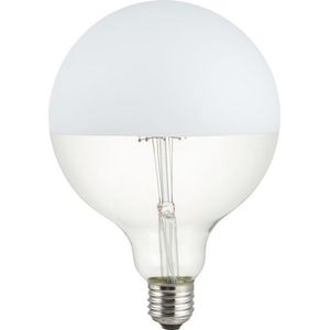 123led - LED Lamp - E27 - Globe G125 - Kopspiegel - Wit - Dimbaar - 6.5W