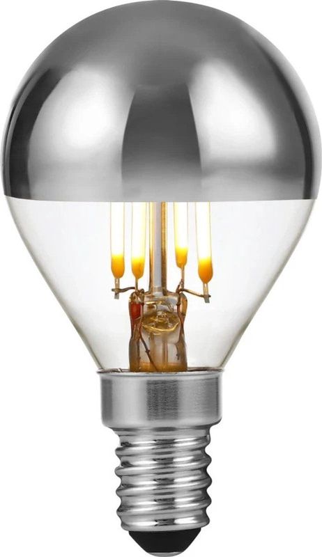 Kopspiegel Led Lamp - Zilver - E14-Fitting - Dimbaar - 2500K