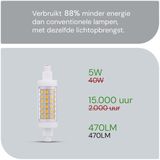 SPL - R7s LED Lamp - Dimbaar - Neutraal Wit - 5W - 470lm - Per Stuk