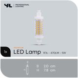 SPL - R7s LED Lamp - Dimbaar - Neutraal Wit - 5W - 470lm - Per Stuk