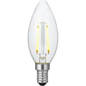 123led - E14 Kaarslamp - Helder Glas - Dimbaar - 2W - 2200K