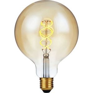 123led LED lamp E27 | Globe G125 | Filament | Goud | 2200K | 3-staps dimbaar | 5W (39W)