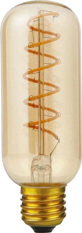 123led - LED Lamp E27 - Buis T45 - Filament - Goud - Dimbaar - 4.0W