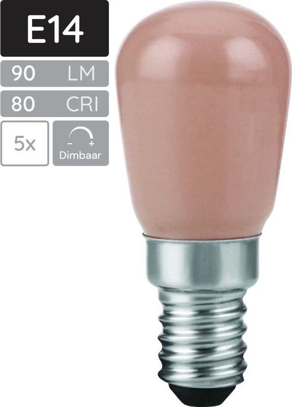 SPL - E14 LED Lamp - Extra Warm Wit - 2W - Dimbaar - 5 Stuks