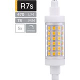 SPL R7s - LED Lamp - Neutraal Wit - 5W - Dimbaar - 470 lumen - LED T20 Buislamp - 5 Stuks