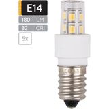SPL - E14 LED Lamp - Neutraal Wit - 2W - LED Buislamp T17 - 5 Stuks