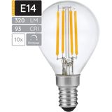 SPL - E14 LED Lamp - Dimbaar - Extra Warm Wit - 4W - Vervangt 28W - 10 Stuks