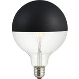123led LED lamp E27 | Globe G125 | Kopspiegel | Zwart | 2500K | Dimbaar | 6.5W (40W)