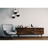 123led LED lamp E27 | Globe G125 | Kopspiegel | Zwart | 2500K | Dimbaar | 6.5W (40W)