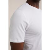 WE Fashion T-Shirt - Lichtgrijs - Katoenmix met Korte Mouwen