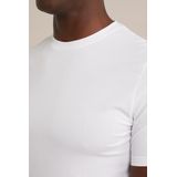 WE Fashion T-Shirt - Lichtgrijs - Katoenmix met Korte Mouwen