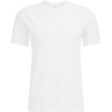 WE Fashion T-Shirt - Lichtgrijs - Katoenmix met Korte Mouwen