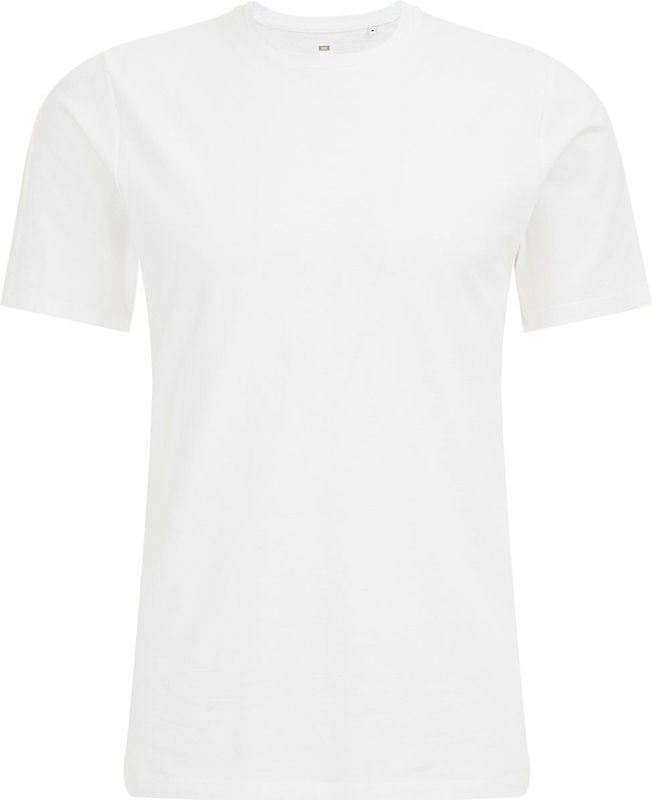 WE Fashion T-Shirt - Lichtgrijs - Katoenmix met Korte Mouwen