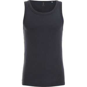 WE Fashion - Slim Fit Singlet - Donkerblauw - Katoen