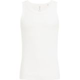 WE Fashion - Heren Slim Fit Singlet - Wit - Katoen