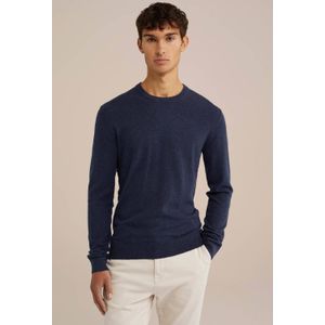 WE Fashion Heren fijngebreide trui van katoenmi