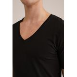 WE Fashion Heren 'deep' V-neck T-shirt van biologisch katoen