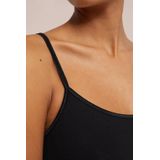 Jersey Spaghetti Top - Effen - Ronde Hals - Mouwloos