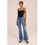 Jersey Spaghetti Top - Effen - Ronde Hals - Mouwloos