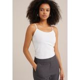 Spaghetti Top - Effen - Jersey - Mouwloos - Slanke Pasvorm