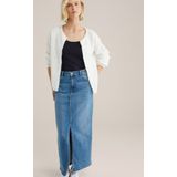 WE Fashion Spaghettitop met Biologisch Katoen Donkerblauw