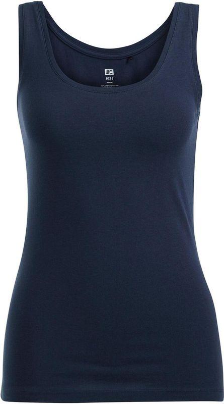 WE - Fundamentals - Singlet - Donkerblauw - Katoenblend