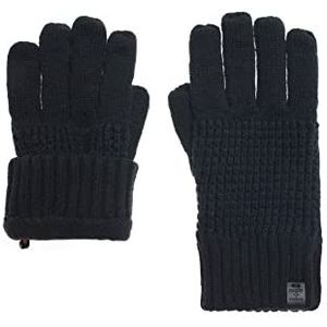 BICKLEY+MITCHELL Heren dikke structuur met fleece voering 1065-03-6-10 handschoenen voor koud weer, zwart, één maat
