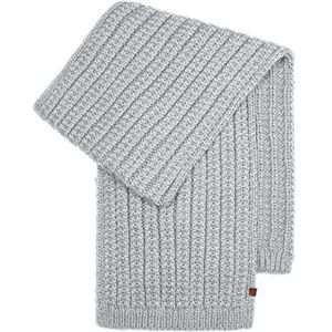 Bickley + Mitchell Heren Cable Knit 2001-02-9-22 Scarf, Grijs, One size, 2001-02-9-22, grijs.