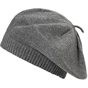 BICKLEY + MITCHELL Cashmere Merino Blend 2174-01-9-102 Beanie Hat, Grey Melee, One Size