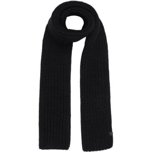 Bickley + Mitchell Heren Chunky Knitted Basic Scarf 2009-02-11-20, zwart, één maat, zwart, zwart.